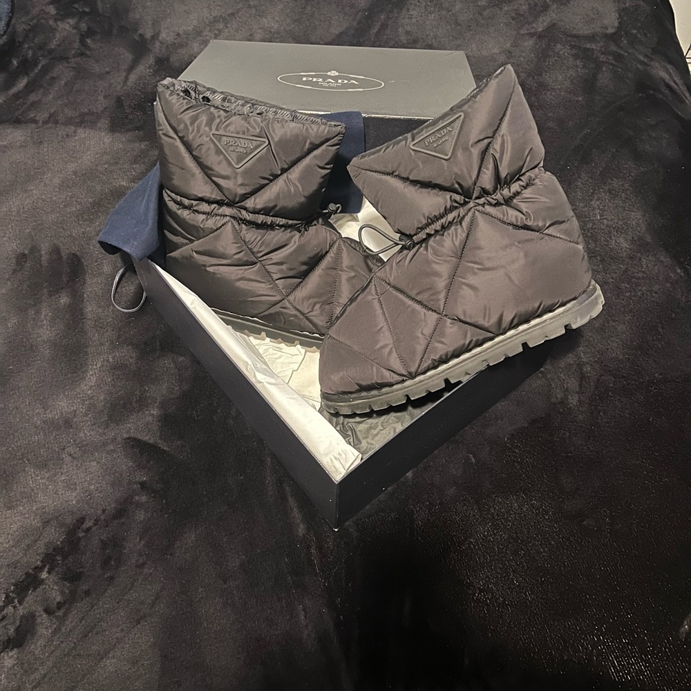 Prada Black Re-Nylon Boots